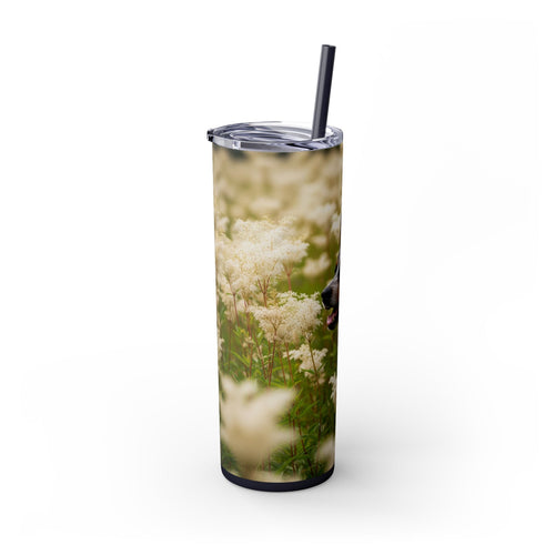 Skinny Tumbler with Straw – 20 oz Stainless Steel Cup