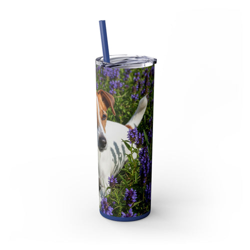 Skinny Tumbler with Straw – 20 oz Stainless Steel Cup