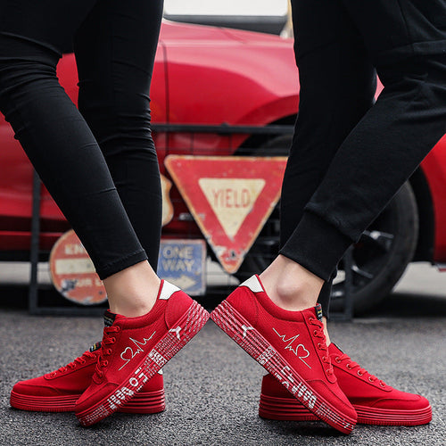 Couple canvas shoes