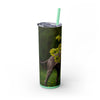 Skinny Tumbler with Straw – 20 oz Stainless Steel Cup
