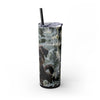Skinny Tumbler with Straw – 20 oz Stainless Steel Cup