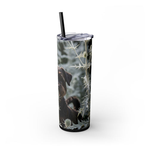Skinny Tumbler with Straw – 20 oz Stainless Steel Cup