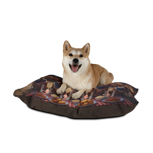 Patriot's Day Patriotic Dogs Pet Bed