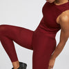 Seamless striped slot yoga clothing suit