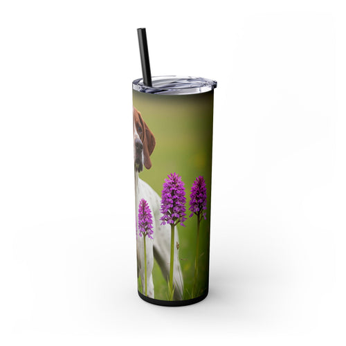 Skinny Tumbler with Straw – 20 oz Stainless Steel Cup