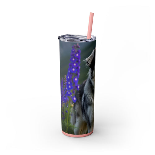 Skinny Tumbler with Straw – 20 oz Stainless Steel Cup