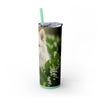 Skinny Tumbler with Straw – 20 oz Stainless Steel Cup