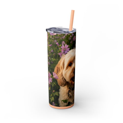 Skinny Tumbler with Straw – 20 oz Stainless Steel Cup