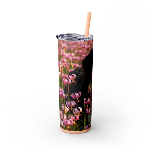 Skinny Tumbler with Straw – 20 oz Stainless Steel Cup
