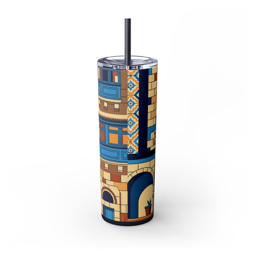 Skinny Tumbler with Straw – 20 oz Stainless Steel Cup
