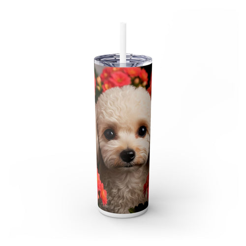Skinny Tumbler with Straw – 20 oz Stainless Steel Cup