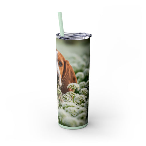 Skinny Tumbler with Straw – 20 oz Stainless Steel Cup