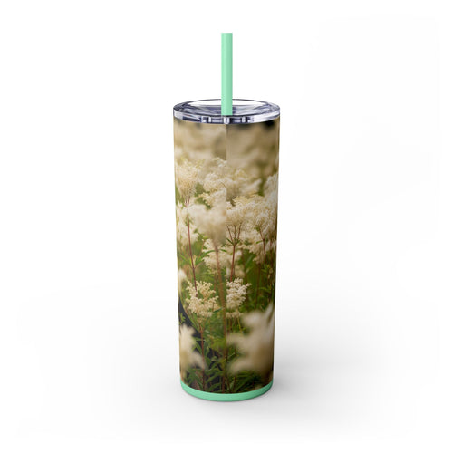 Skinny Tumbler with Straw – 20 oz Stainless Steel Cup