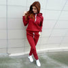 Autumn and winter hooded suit sweater