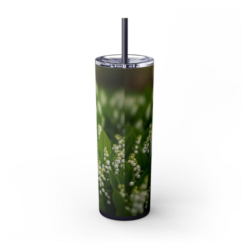 Skinny Tumbler with Straw – 20 oz Stainless Steel Cup