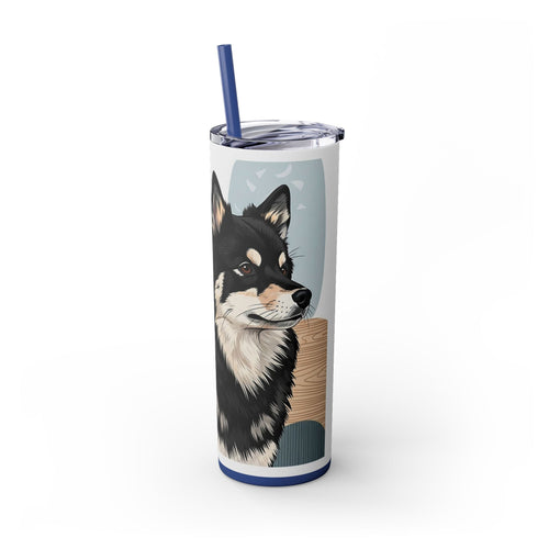 Skinny Tumbler with Straw – 20 oz Stainless Steel Cup
