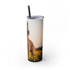 Skinny Tumbler with Straw – 20 oz Stainless Steel Cup