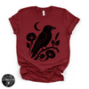Crow Silhouette Tee | Gothic Nature Bird Graphic T-Shirt
