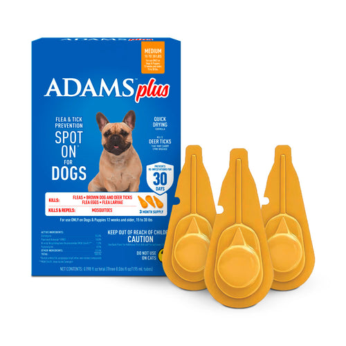 Adams Complete Indoor & Outdoor Flea Treatment System for Medium Dogs 15–30 lbs