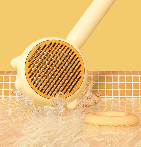 Cat Comb Massager One Tap Fur Punch Out Feature