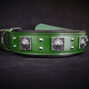 The Eros collar 2.5 inch wide Green