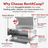 RentACoop 40 lb Automatic Treadle Chicken Feeder