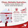 RentACoop 2 Gallon Chicken Waterer with 4 Auto-Fill Water Cups and 4 Horizontal nipples