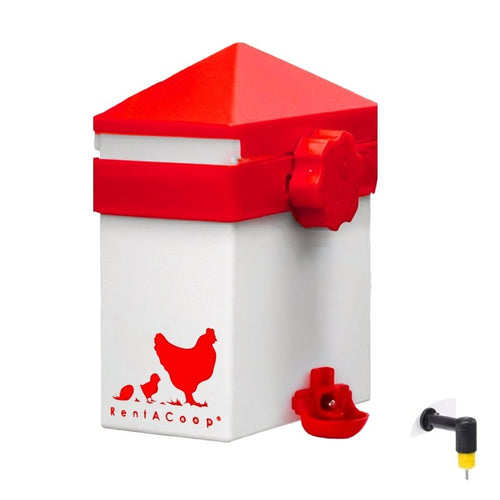 RentACoop 64oz (2L) Drinker Plus 2 Versatile Nipples