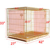 24-42 Collapsible Copper Gold Dog Crate GLD24-42