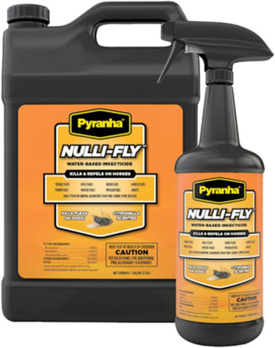 Pyranha Nulli-Fly Fly Spray for Horses Water-Based Insecticide Gallon