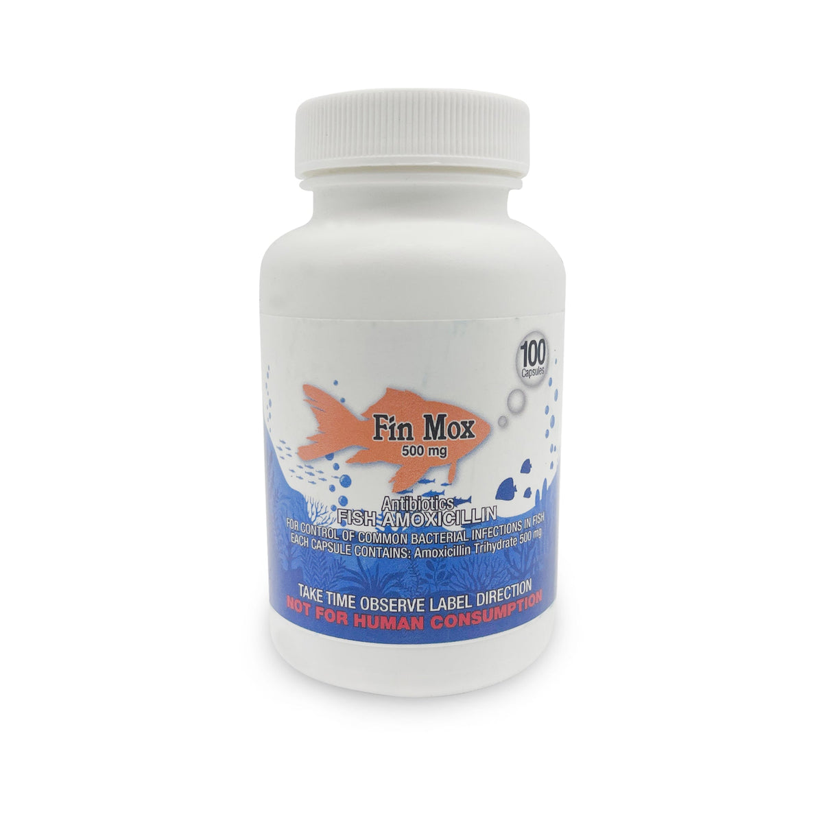 Fish Mox 500mg Capsules for Aquarium Fish – 100 Count – Water Care ...