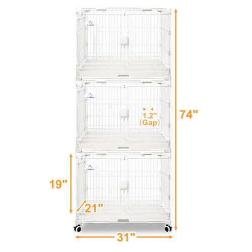 24-30 White Metal Wire Dog Crate DLS2402/DLS3002