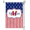 American Flag 4th Of July Personalized Custom Family Name Garden Flag H339