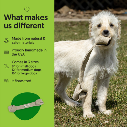 Eco-Friendly Dog Tug Toy - The Eco-Tugger