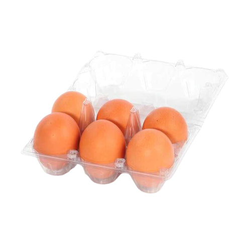 6-Egg Carton - Clear Plastic