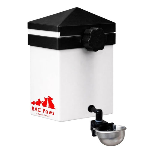 RAC Paws By RentACoop 64oz(2L) Small Animal Drinker with Auto-Fill Metal Cup