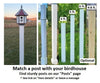 Handcrafted Amish Poly Birdhouse – 1 Hole Bird House, Weather-Resistant Design