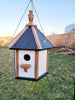 Handcrafted Amish Poly Birdhouse – 1 Hole Bird House, Weather-Resistant Design