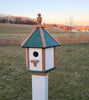 Handcrafted Amish Poly Birdhouse – 1 Hole Bird House, Weather-Resistant Design