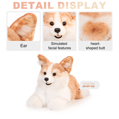 Corgi Dog Plush – Soft Gift for Dog Lovers & Kids