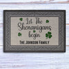 St Patricks Day Decor Personalized Custom Doormat