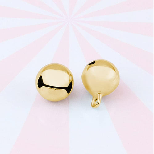 Coastal Pet Round Dog Bells Collar Decoration, 1-Inch Gold (3-Count) (Walmart)