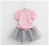Fashion Girl Cartoon Cute Short Skirt Two-piece Suit