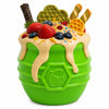 Honey Pot Dog eCup Treat Dispenser | Durable PUP-X Rubber Enrichment Toy | USA Made - Limited Edition Apple Green