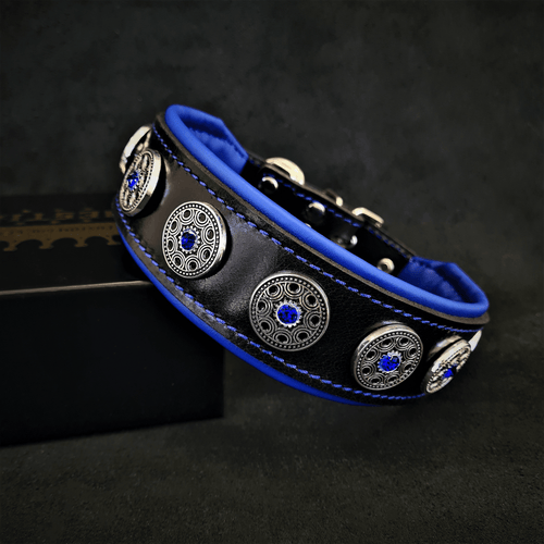 Bijou collar black & blue