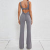 Hollow-out Beauty Back Sports Workout Clothes Jumpsuit