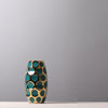 Beautiful Ceramic Gold aqua polka dots Pineapple Vase
