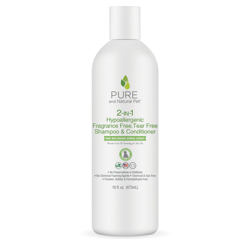 2-in-1 Hypoallergenic Fragrance Free Tear Free Shampoo & Conditioner