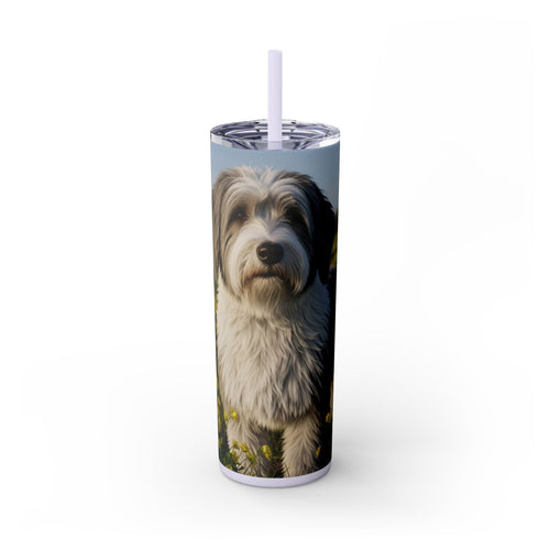 Skinny Tumbler with Straw – 20 oz Stainless Steel Cup