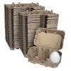 6-Egg Cartons - Natural Pulp, Flat Blank Top